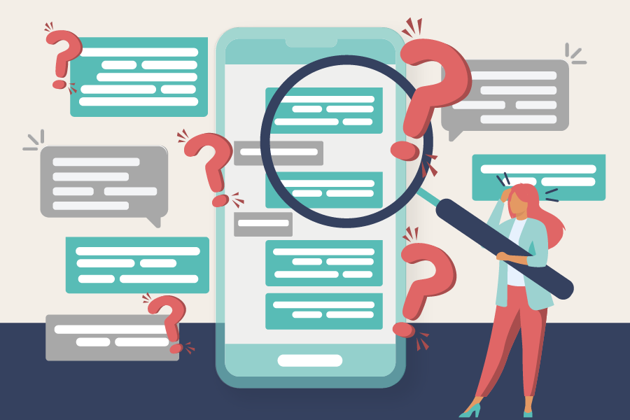 Searching back for data in group chats is almost impossible